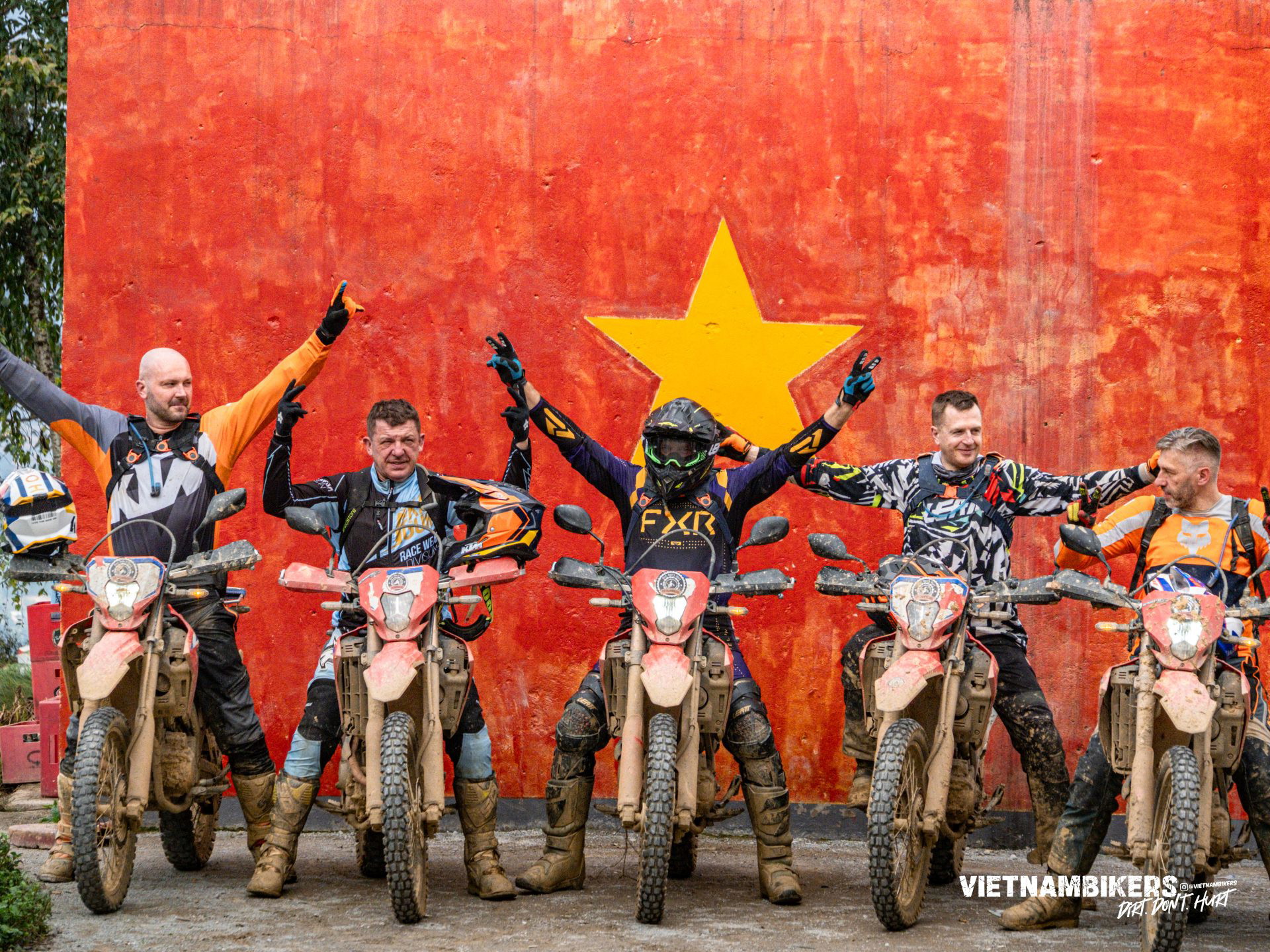 the 16 day vietnam off road dirt biking tour from hanoi to lang son - Motorcycle Tour VietnamBikers